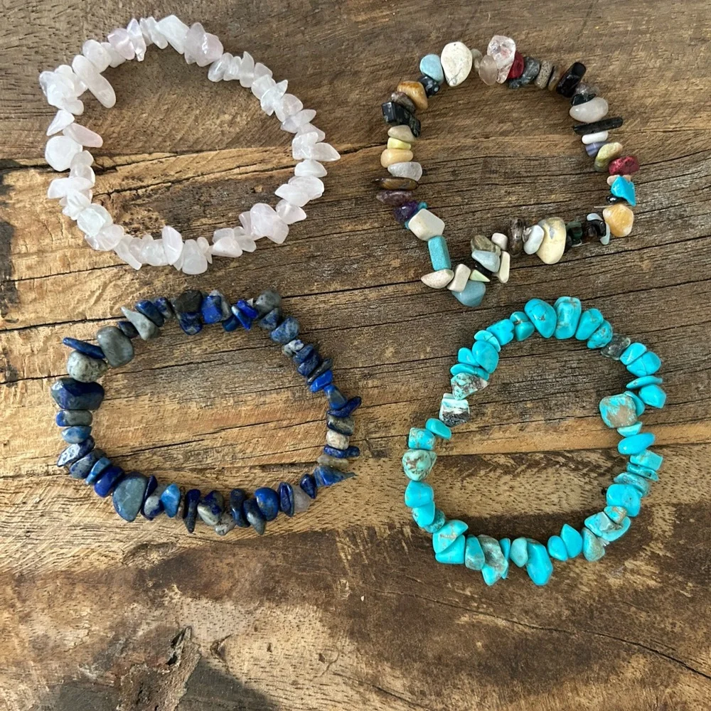 Assorted Gemstone Bracelet Set of 13 - Picture 3 of 8